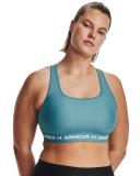 Under Armour Women's Armour Mid Crossback Sports Bra Blue LG
