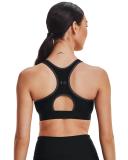 Under Armour Women's Armour Mid Keyhole Graphic Sports Bra - Black/Jet Grey XL
