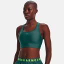 Under Armour Women's Crossback Longline Sports Bra Green SM