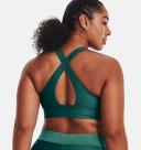 Under Armour Women's Crossback Longline Sports Bra Green SM