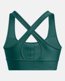 Under Armour Women's Crossback Longline Sports Bra Green SM