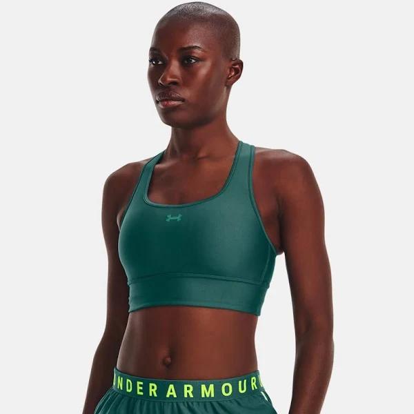 Under Armour Women's Crossback Longline Sports Bra Green XL