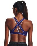 Under Armour Women's Crossback Low Sports Bra Blue LG