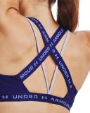 Under Armour Women's Crossback Low Sports Bra Blue LG