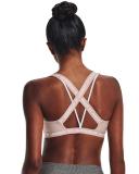 Under Armour Women's Crossback Low Sports Bra (Dash Pink/Dash Pink/White, Size M)