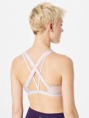 Under Armour Women's Crossback Low Sports Bra (Dash Pink/Dash Pink/White, Size M)