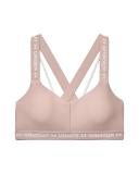 Under Armour Women's Crossback Low Sports Bra (Dash Pink/Dash Pink/White, Size M)