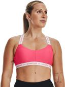Under Armour Women's Crossback Low Sports Bra Pink LG