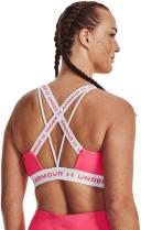 Under Armour Women's Crossback Low Sports Bra Pink LG