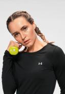 Under Armour Women's HeatGear Armour Long Sleeve Black XS