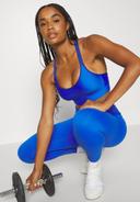 Under Armour Women's Infinity Mid Covered Sports Bra Blue MD