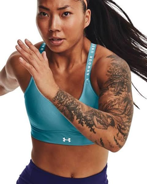 Under Armour Women's Infinity Mid Covered Sports Bra Blue MD