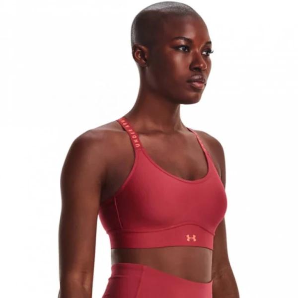 Under Armour Women's Infinity Mid Covered Sports Bra Red XL