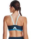 Under Armour Women's Infinity Mid High Neck Shine Sports Bra Blue XS