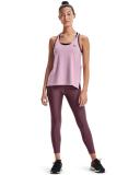 Under Armour - Women's Knockout Mesh Back Tank - Mauve Pink Light Heather/Black - XS