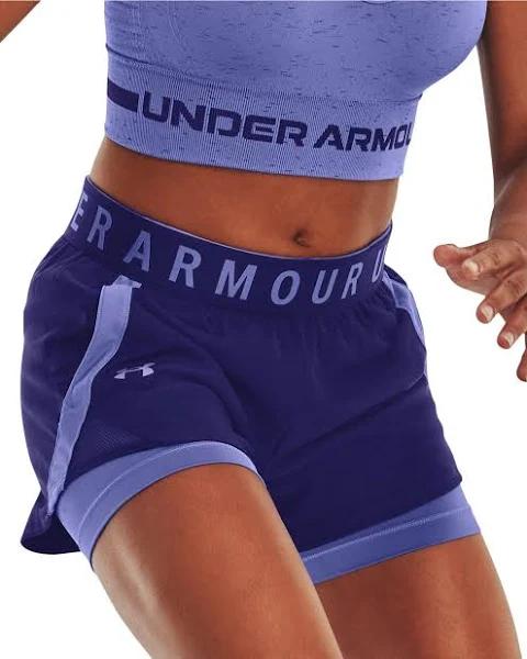 Under Armour Women's Play Up 5" Shorts Blue SM