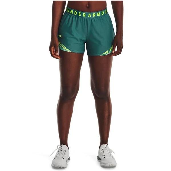Under Armour Women's Play Up Colorblock Shorts Blue XS