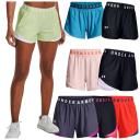 Under Armour - Women's Play Up Shorts 3.0 - Black/Cerise/Cerise - L