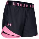 Under Armour - Women's Play Up Shorts 3.0 - Black/Cerise/Cerise - L