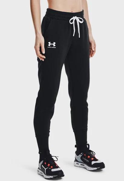 Under Armour Women's Rival Fleece Joggers Black XL