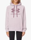 Under Armour - Women's Rival Fleece Logo Hoodie - Mauve Pink/Ash Plum - XS