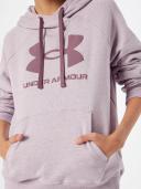 Under Armour - Women's Rival Fleece Logo Hoodie - Mauve Pink/Ash Plum - XS