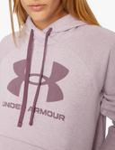 Under Armour - Women's Rival Fleece Logo Hoodie - Mauve Pink/Ash Plum - XS