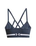 Under Armour Women's Seamless Low Long Sports Bra Gray XL