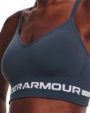 Under Armour Women's Seamless Low Long Sports Bra Gray XL