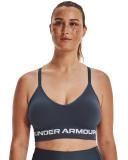 Under Armour Women's Seamless Low Long Sports Bra Gray XL
