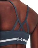 Under Armour Women's Seamless Low Long Sports Bra Gray XL