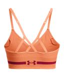 Under Armour Women's Seamless Low Long Sports Bra Orange MD