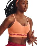Under Armour Women's Seamless Low Long Sports Bra Orange MD