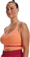 Under Armour Women's Seamless Low Long Sports Bra Orange MD