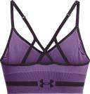 Under Armour Women's Seamless Low Long Sports Bra Purple XL