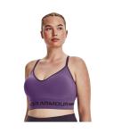 Under Armour Women's Seamless Low Long Sports Bra Purple XL