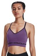 Under Armour Women's Seamless Low Long Sports Bra Purple XL