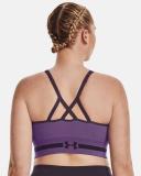 Under Armour Women's Seamless Low Long Sports Bra Purple XL