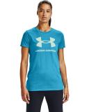 Under Armour Women's Sportstyle Graphic Short Sleeve Blue SM