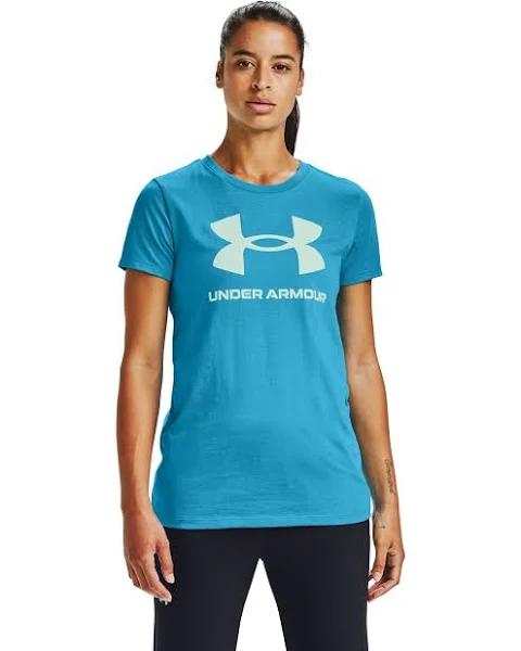 Under Armour Women's Sportstyle Graphic Short Sleeve Blue SM