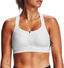 Under Armour Women's Armour High Crossback Zip Sports Bra Black 36DD