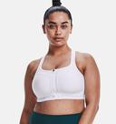 Under Armour Womens High Crossback Zip Sports Bra Black 16C @ Rebel Active