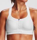 Under Armour Womens High Crossback Zip Sports Bra Black 16C @ Rebel Active