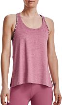 Under Armour Womens Knockout Mesh Back Tank Pink L
