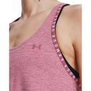Under Armour Womens Knockout Mesh Back Tank Pink L
