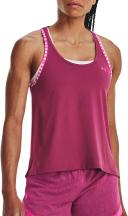 Under Armour Womens Knockout Mesh Back Tank Pink XL