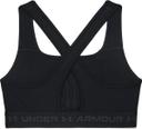 Under Armour Womens/Ladies Cross Back Bra Black/Grey 12 UK