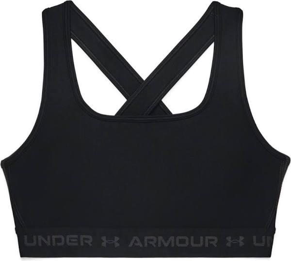 Under Armour Womens/Ladies Cross Back Bra Black/Grey 12 UK
