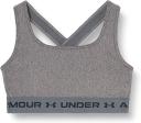 Under Armour Womens Mid Crossback Heather Sports Bra Pink M
