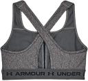 Under Armour Womens Mid Crossback Heather Sports Bra Pink M